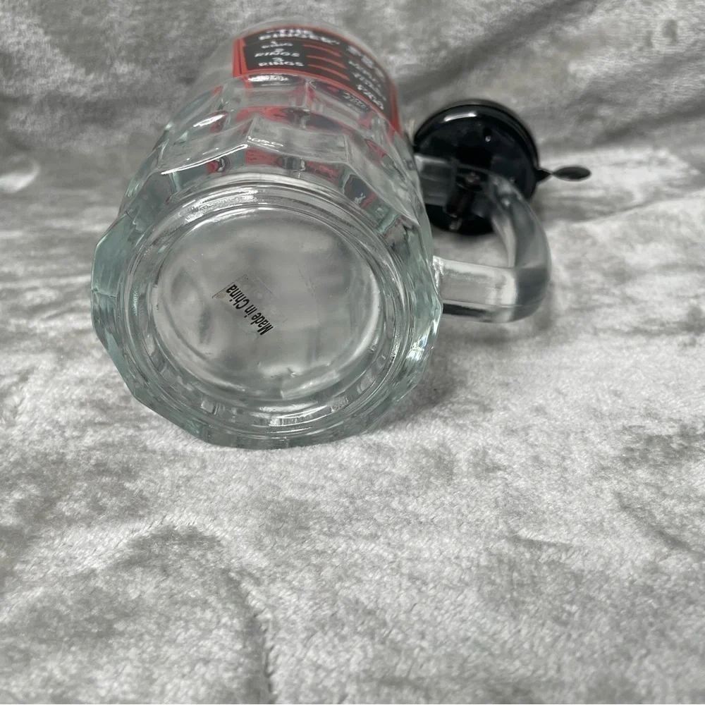 Wembley The Ringer 20 oz Beer Mug with Service Bell Clear Glass Novelty Gag Gift